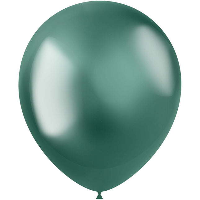Grüne Ballons Chrom 33cm 10Stk