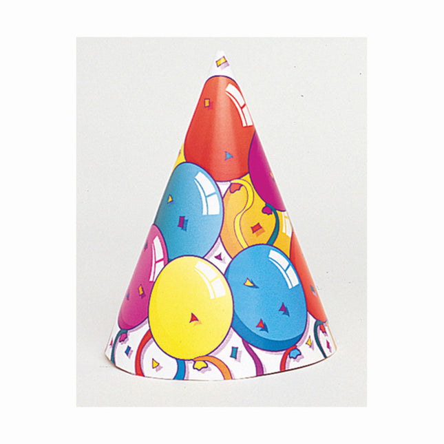 Partyhüte sortiert 25,6cm 8Stück
