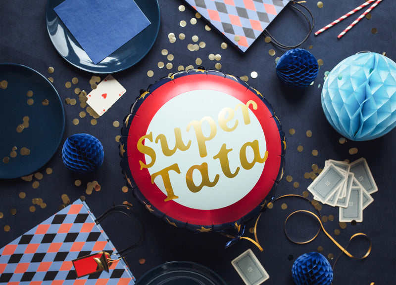 Heliumballon Super Tata Leer 45cm