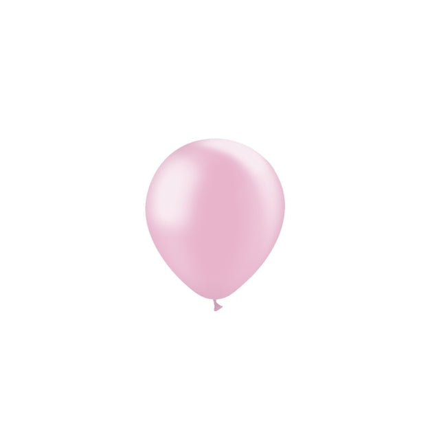 Hellrosa Luftballons Metallic 13cm 100 Stk