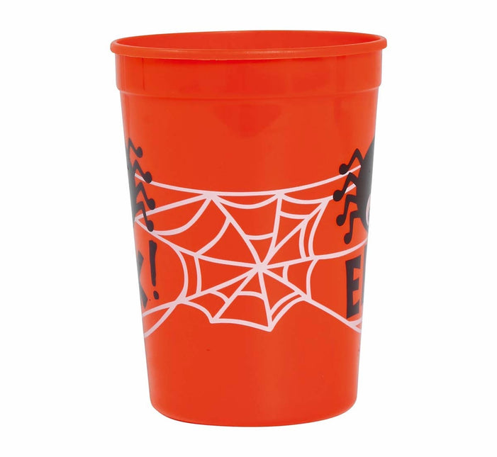 Orange Halloween Tasse Spinne 11cm