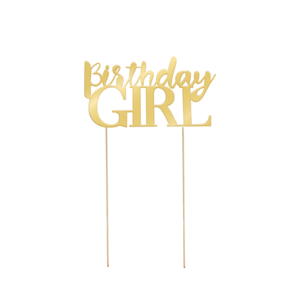 Geburtstagskind Tortenaufleger Gold