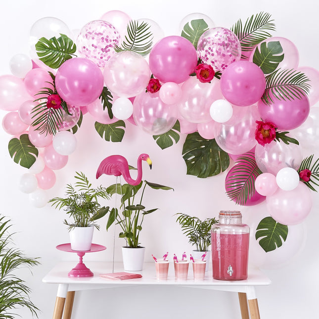 Rosa Ballonbogen DIY Set