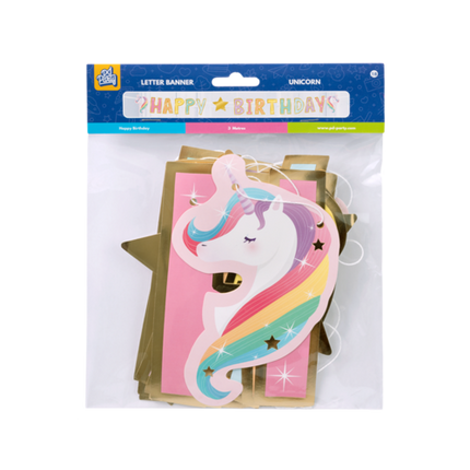 Alles Gute zum Geburtstag Letterslinger Einhorn 2.5m