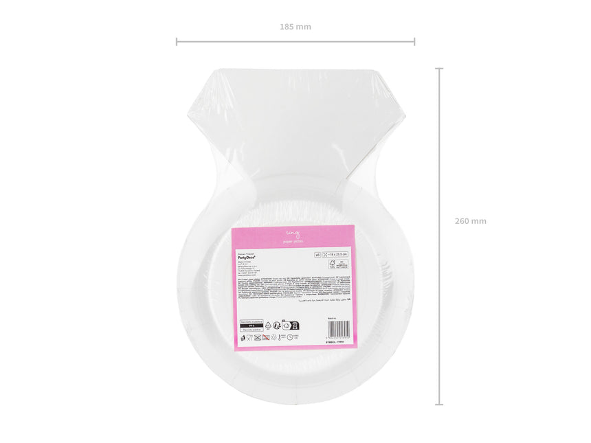 Teller Ring She Said Yes 18cm 6 Stk