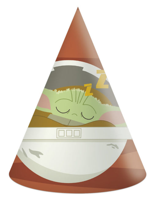 Star Wars Party Hüte Baby Yoda 6Stk