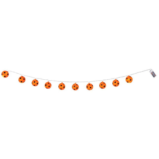 Lichtgirlande LED Orange Fußbälle 1,4m