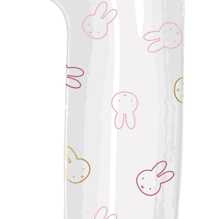 Folienballon Figur 1 Miffy Pink Empty 1.06m