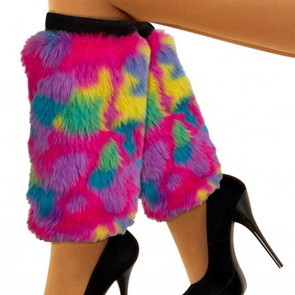 Legwarmers Plüsch Camouflage Regen