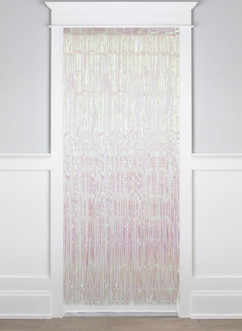 Weißer Türvorhang Pearl 2m