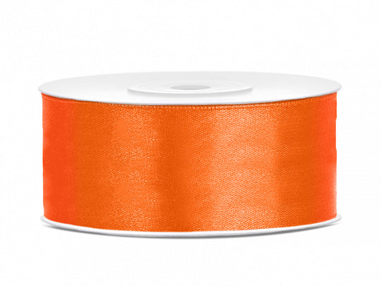 Satinband Orange 25mm 25m