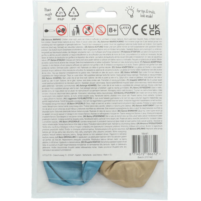 Luftballons Bester Papa aller Zeiten 33cm 4 Stk