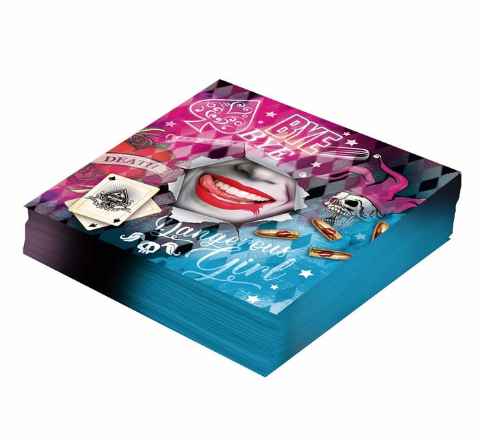Suicide Squad Servietten 33cm 12 Stk.