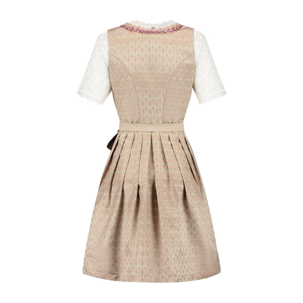 Gold Rosa Dirndl Kleid Oktoberfest Damen 2 Stück