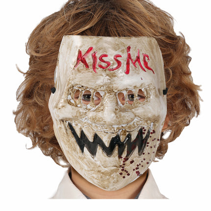 Halloween Maske Küss mich Kind