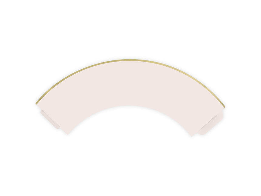 Cupcake-Formen Hellrosa Pastell 7,6 cm 6 Stück