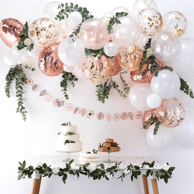 Rose Gold Ballonbogen DIY Set