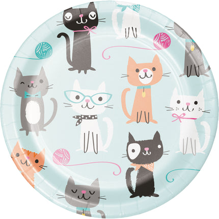Party Cats Teller 18cm 8Stk