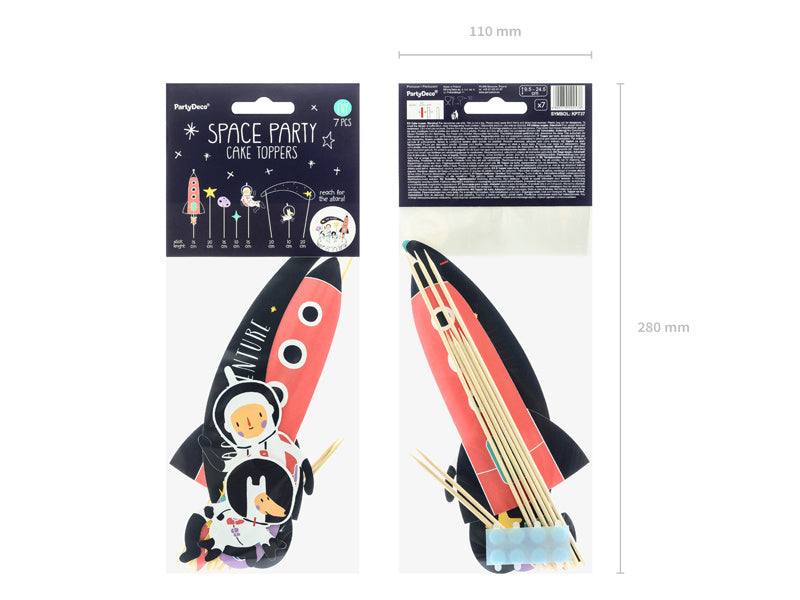 Tortenaufleger Space 24,5cm 7pcs