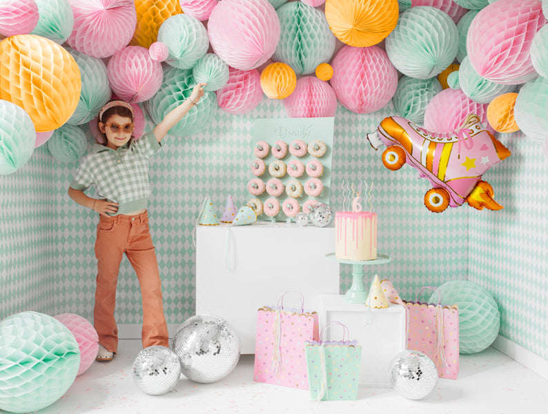 Partyhüte Sterne Mehrfarbig 14,5cm 6Stk