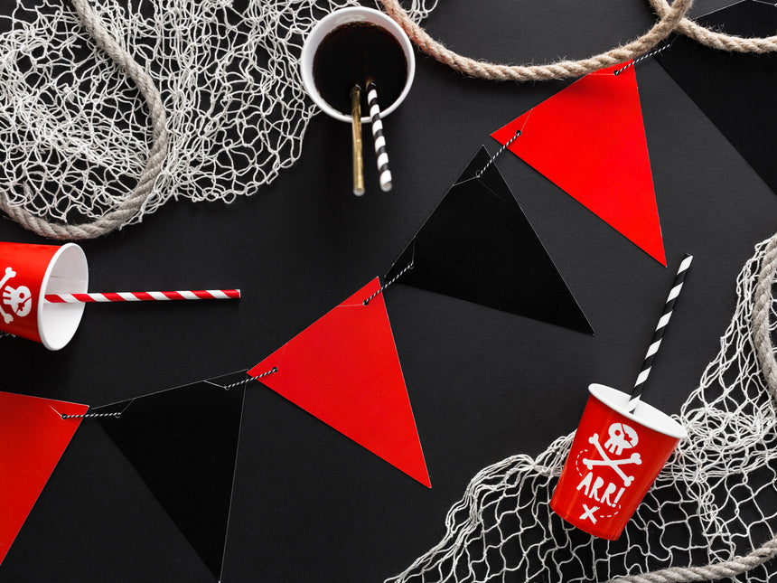 Papierstrohhalme Schwarz 19,5cm 10 Stk