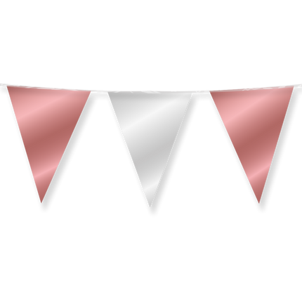 Rose Gold Silber Girlande Metallic 10m