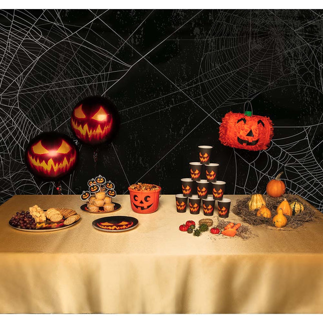 Halloween Becher Kürbis Papier 210ml 10 Stk