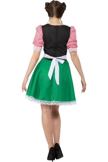 Dirndlkleid Oktoberfest Rot Grün