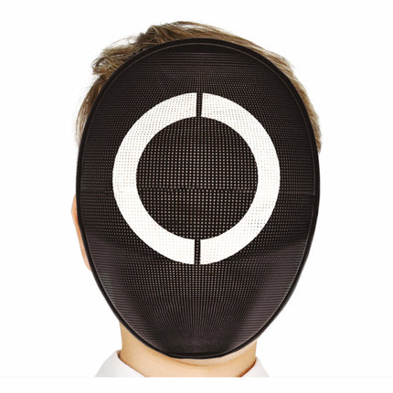 Schwarze Maske Weißer Circkel