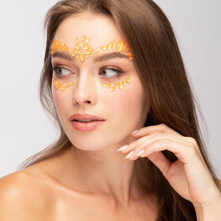 Moon Glow Neon UV Face Jewels Intensives Orange