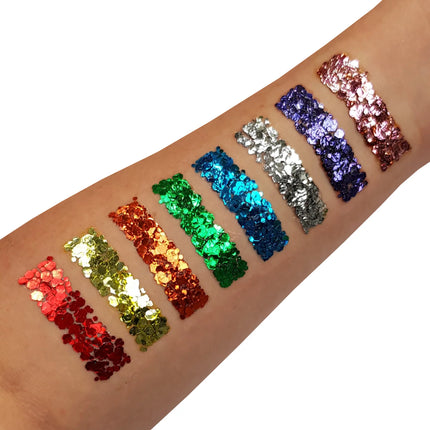 Moon Glitter Classic Chunky Glitter Gel Blau 12ml