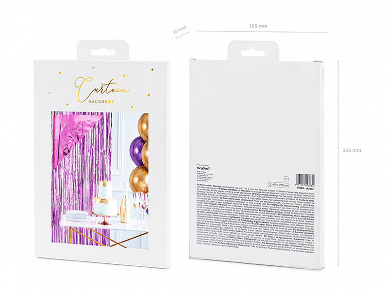 Lila Türvorhang 2,5m