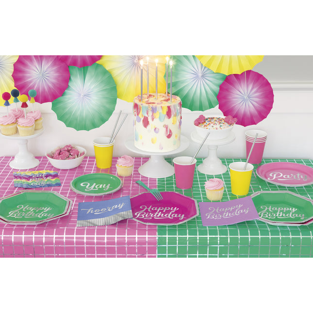 Bunte Cupcake Topper Pom Pom & Quasten 8Stk