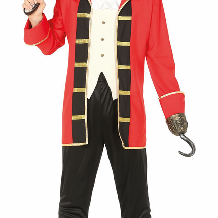 Piratenkostüm Rot Schwarz