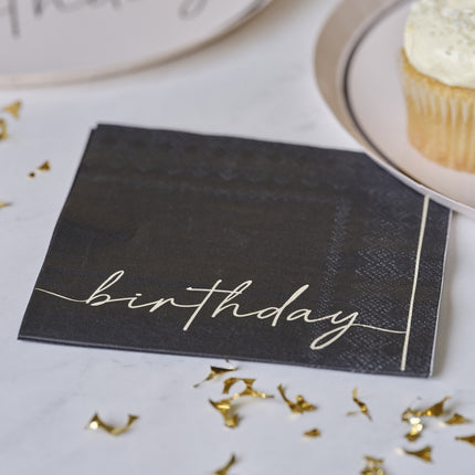 Servietten Geburtstag 12,5cm 16Stk