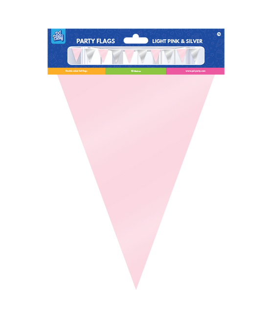 Rosa Silber Girlande Metallic 10m