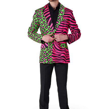 Panther Tiger Neon Blazer Männer <tc>Suitmeister</tc>