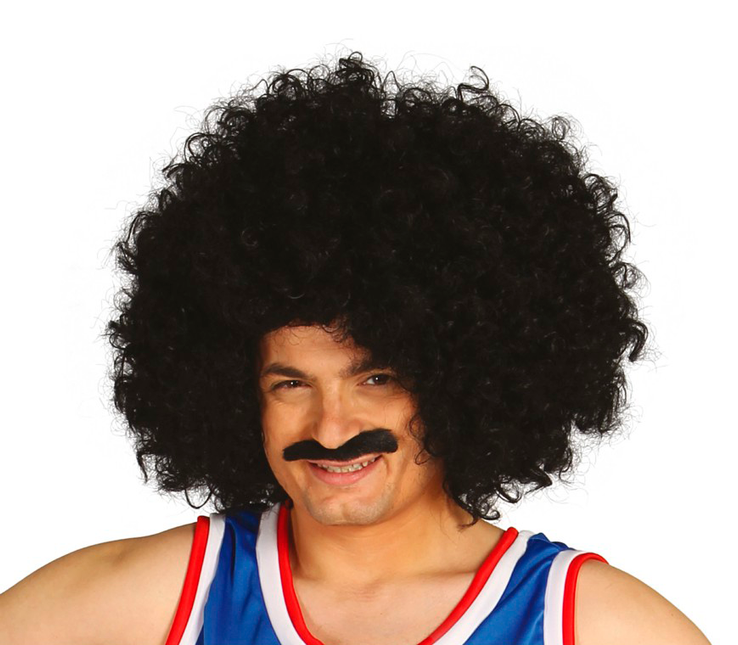 Perücke Schwarze Locken