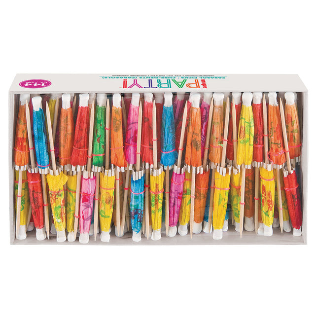 Cocktailstäbchen Sonnenschirm 10,2cm 144Stk