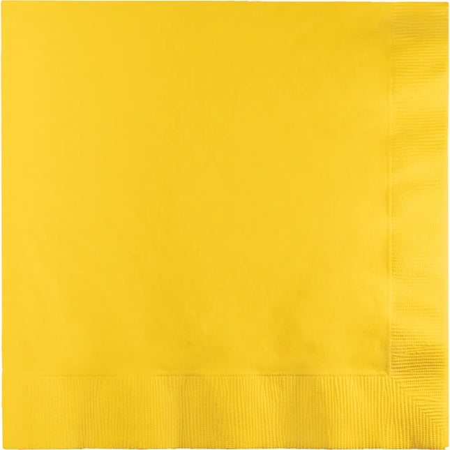 Gelbe Servietten 3-lagig 41cm 25Stk