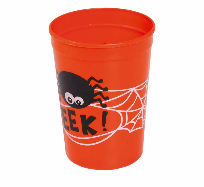 Orange Halloween Tasse Spinne 11cm