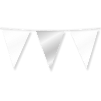 Weiß Silber Girlande Metallic 10m