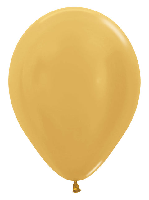 Ballons Metallic Gold 30cm 12 Stk