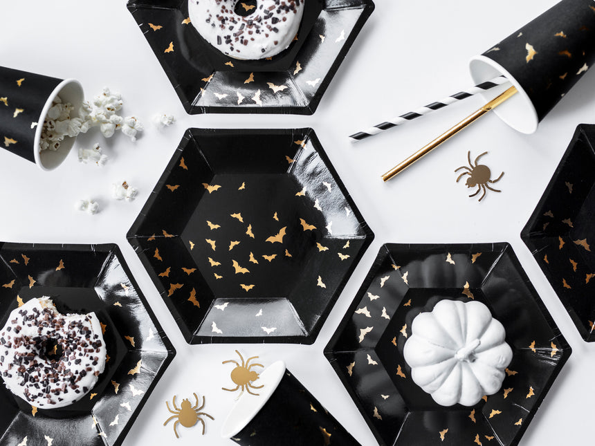 Papierstrohhalme Schwarz 19,5cm 10 Stk