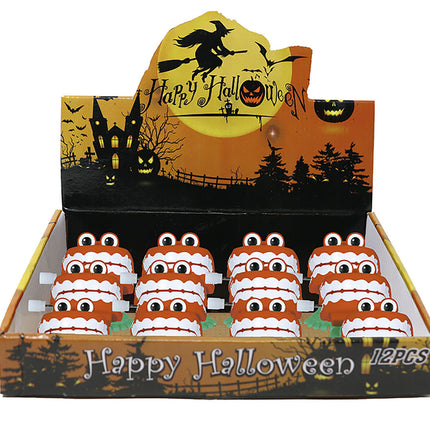 Halloween Wind-Up Gesicht 5cm 12Stk