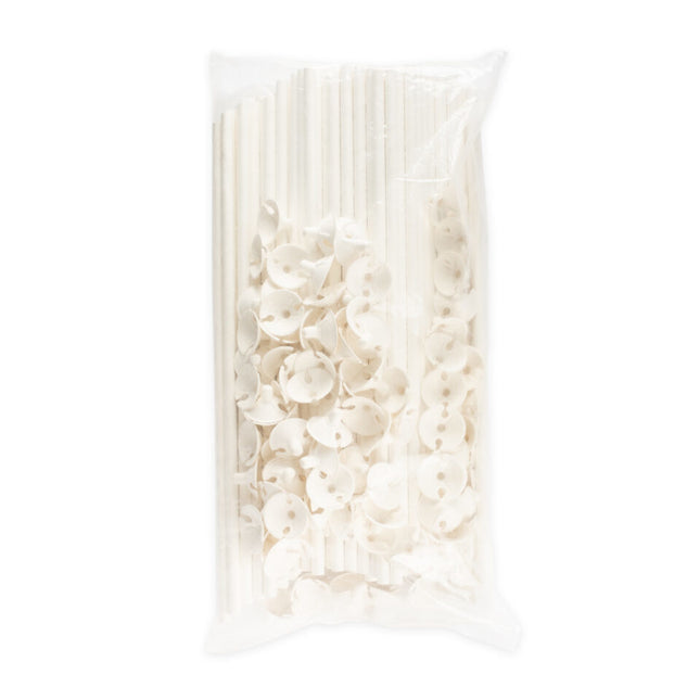 Ballonstäbchen Papier 40cm 100Stk