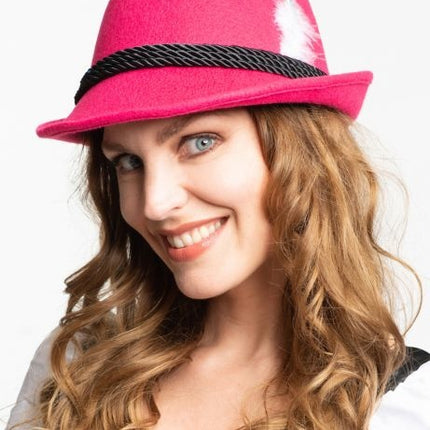 Oktoberfest Tiroler Hut Bayern Rosa