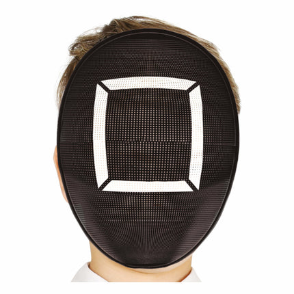 Schwarze Maske Weißes Quadrat