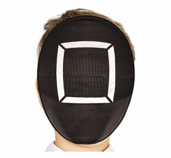 Schwarze Maske Weißes Quadrat