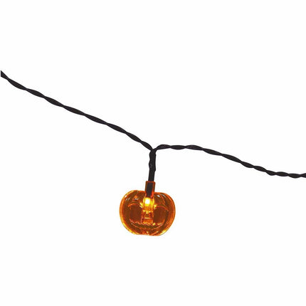 Halloween Lichtgirlande LED Kürbisse 1,55m